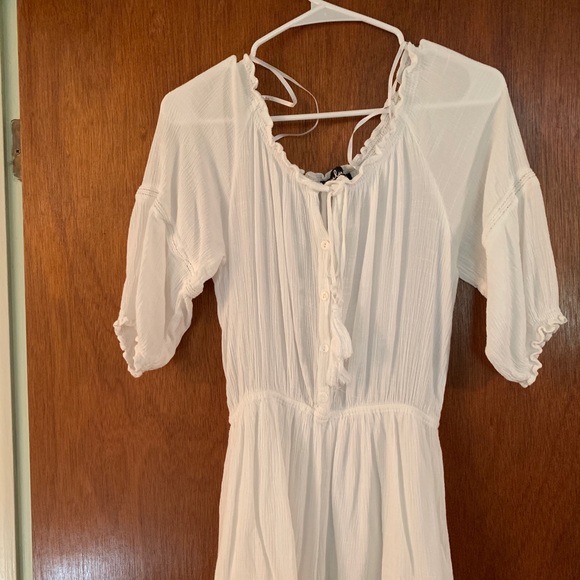 Lulu’s White Off-the-Shoulder Long Sleeve Dress - Picture 3 of 7